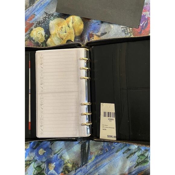 Montblanc Blk Leather Zipper Around Planner/organizer NWT, 4x6 Width 11/2” - Picture 6 of 15